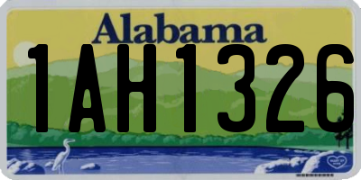 AL license plate 1AH1326