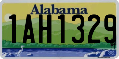 AL license plate 1AH1329