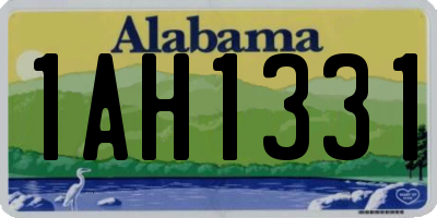 AL license plate 1AH1331