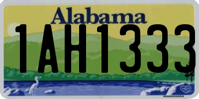 AL license plate 1AH1333
