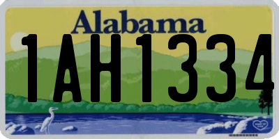 AL license plate 1AH1334