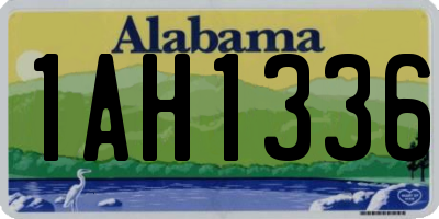 AL license plate 1AH1336