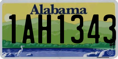 AL license plate 1AH1343