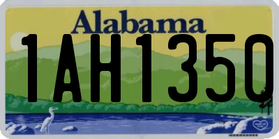 AL license plate 1AH1350