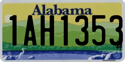 AL license plate 1AH1353