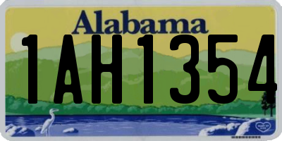 AL license plate 1AH1354