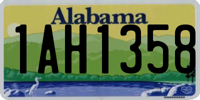 AL license plate 1AH1358