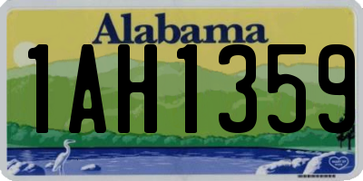 AL license plate 1AH1359