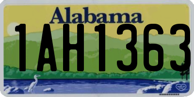 AL license plate 1AH1363