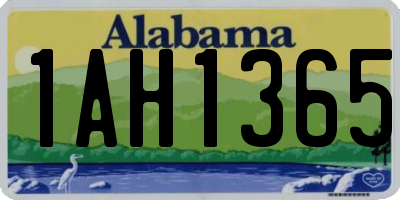 AL license plate 1AH1365