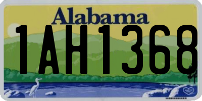 AL license plate 1AH1368
