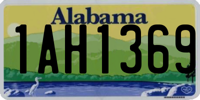 AL license plate 1AH1369