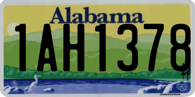AL license plate 1AH1378