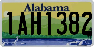 AL license plate 1AH1382