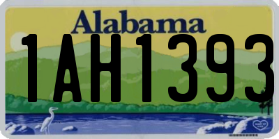 AL license plate 1AH1393