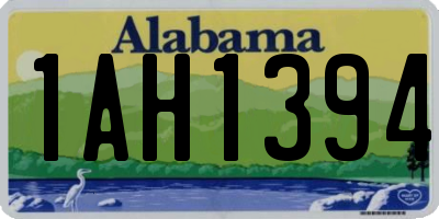 AL license plate 1AH1394