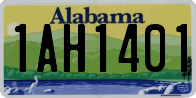 AL license plate 1AH1401