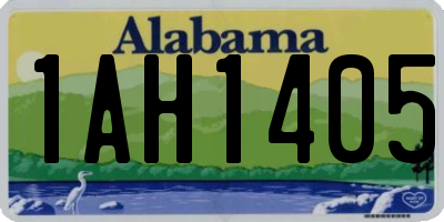 AL license plate 1AH1405