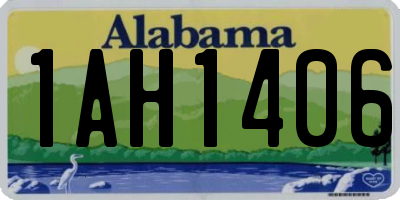 AL license plate 1AH1406