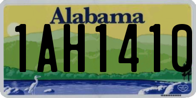 AL license plate 1AH1410