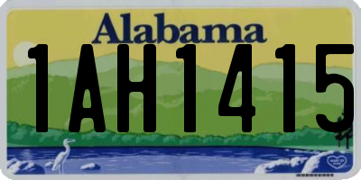 AL license plate 1AH1415