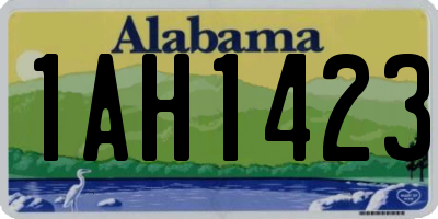 AL license plate 1AH1423