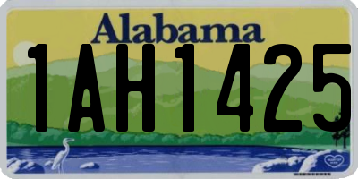 AL license plate 1AH1425