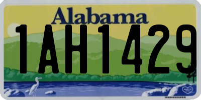 AL license plate 1AH1429