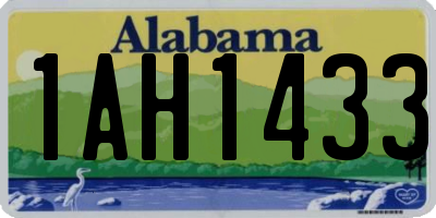 AL license plate 1AH1433