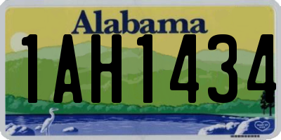 AL license plate 1AH1434