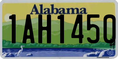 AL license plate 1AH1450