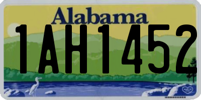 AL license plate 1AH1452