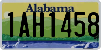 AL license plate 1AH1458