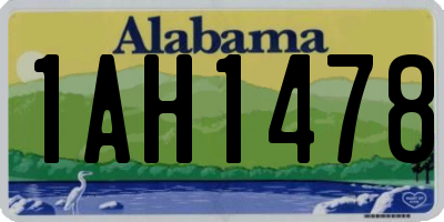AL license plate 1AH1478