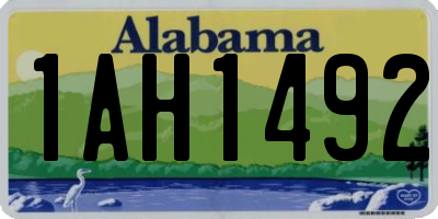 AL license plate 1AH1492