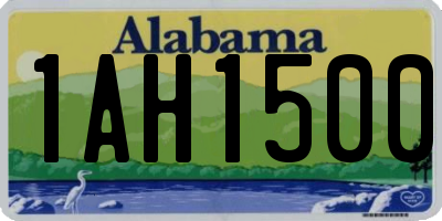 AL license plate 1AH1500
