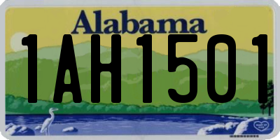 AL license plate 1AH1501