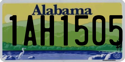AL license plate 1AH1505