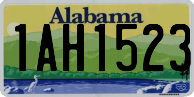 AL license plate 1AH1523