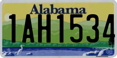 AL license plate 1AH1534