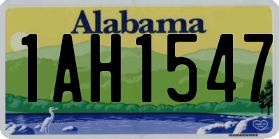 AL license plate 1AH1547