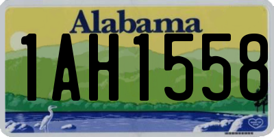 AL license plate 1AH1558