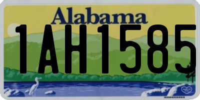 AL license plate 1AH1585