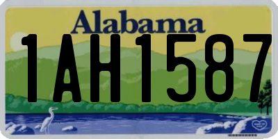 AL license plate 1AH1587