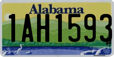 AL license plate 1AH1593