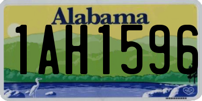 AL license plate 1AH1596