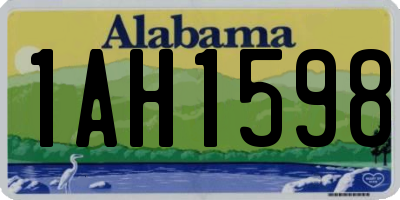 AL license plate 1AH1598