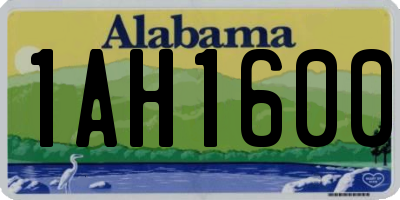AL license plate 1AH1600