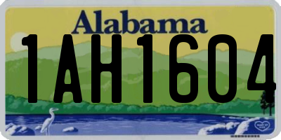 AL license plate 1AH1604