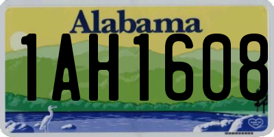 AL license plate 1AH1608